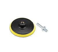 sourcing map 4" Hook and Loop Backing Pad Sanding Polishing Backer Plate with M10 Drill Adapter for Random Orbit Sander Polisher Buffer