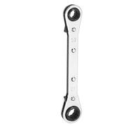sourcing map 4 in 1 Double Box End Reversible Ratcheting Wrench 9x10x11x12mm CR-V Steel 180 Degrees Metric Double Head 12-Point 24-Teeth Adjustable Ratchet Gear Socket Spanner,