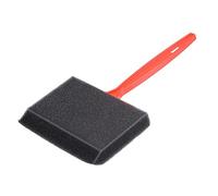sourcing map 4 Inch Foam Paint Brushes Bevel Edge with Plastic Handle Sponge Brushes for Painting, Varnishes, Polyurethane 2Pcs