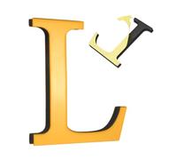 sourcing map 4 Inch House Letters, Acrylic Self-adhesive Mailbox Door Letter Stickers, Mirrored Finish Outdoor Address Signs for Office Hotel Apartments, Garden (Gold, Letter L)