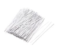 sourcing map 4 Inches Plastic Twist Ties Reusable Cable Cord Wire Ties White 500pcs