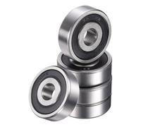 sourcing map 4 Pack 6300 2RS Deep Groove Ball Bearings, 10 x 35 x 11mm Chrome Steel Double Rubber Seal Bearing for Electric Motor, Home Appliances, Garden Machinery, (ABEC5)