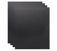 sourcing map 4 Pack ABS Plastic Sheet, 0.02" Thick 4"x6" Flexible Hard Plastic Sheet, Heat Moldable Panel for DIY Crafts Home Decoration, Black
