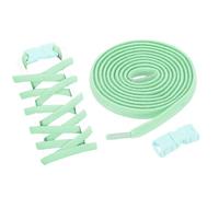 sourcing map 4 Pack Elastic Tieless Shoe Laces No Tie Flat Shoelaces Stretch Shoes Strings for Adults Sneakers, Mint Green