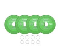 sourcing map 4 Pack Glass Cutting Disc 4 Inch for rotary tool Diamond Cutting Disc Ultra-Thin Saw Blade Wheel with 7/8" Arbor for Cutting Grinding Jade Crystal Tile Ceramic