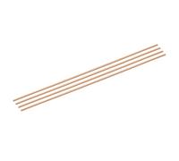 sourcing map 4 Pack Pure Copper Round Rod 3mm/0.12 Inch Diameter 250mm/10 Inch Length Solid Copper Rod Lathe Bar Stock for DIY Metal Craft Metal Working Hobbies