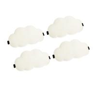 sourcing map 4 Pack Sleep Mask, 3D Blocking Light Eye Mask Soft Breathable Cloud Shape for Men Women Eye Shade Cover with Adjustable Strap for Sleeping Travel Office Nap Side Sleeper, Beige