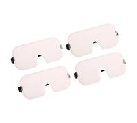 sourcing map 4 Pack Sleep Mask, 3D Blocking Light Eye Mask Soft Breathable Square for Men Women Eye Shade Cover with Adjustable Strap for Sleeping Travel Office Nap Side Sleeper, Pink