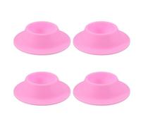sourcing map 4 Pack Soft Boiled Egg Holder, Nonstick Silicone Egg Poacher Cups Poached Cups Kitchen Breakfast Gadget for Microwave Air Fryer Stove Top Cooking Boiled Poached, Fuchsia