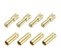 sourcing map 4 Pairs Banana Plugs Connector 5mm Male Female Banana Plug for Speaker Wire RC Battery ESC Motor