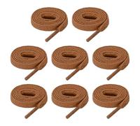 sourcing map 4 Pairs Flat Shoe Laces 8mm x 100cm Polyester Shoestring Flat Elastic Shoelaces for Sneakers Skate Shoes Boots, Light Brown