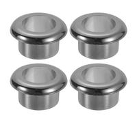 sourcing map 4 Pcs 0.71 inch (18mm) Nylon Desk Grommets, Plastic Cable Hole Cover, Wire Cord Cable Organizer for Computer Desk Cabinet, Black