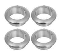 sourcing map 4 Pcs 0.98 inch (25mm) Nylon Desk Grommets, Plastic Cable Hole Cover, Wire Cord Cable Organizer for Computer Desk Cabinet, Black