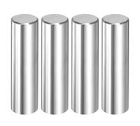 sourcing map 4 Pcs 12 mm x 45 mm Dowel Pins, 316L Stainless Steel Cylindrical Dowel Pins Shelf Support Peg Pin Rod Fasten Elements Metal Shelf Pegs Silver Tone