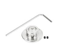 sourcing map 4 Pcs 12mm Flange Coupling Connector Rigid Guide Model Coupler Accessory Shaft Axis Fittings with Mini Hex Wrench and Fastening Screw for DIY RC Model Motors,Silver