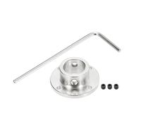 sourcing map 4 Pcs 14mm Flange Coupling Connector Rigid Guide Model Coupler Accessory Shaft Axis Fittings with Mini Hex Wrench and Fastening Screw for DIY RC Model Motors