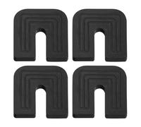 sourcing map 4 Pcs 2.05x1.97x0.39 Inch Rubber Isolator Pad, U-shaped Air Conditioner Shock Pad, Anti Vibration Pads for Air Conditioner Outdoor Condenser Unit
