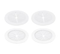 sourcing map 4 Pcs 2.76 Inch Flexible Cable Grommets, Self-Adhesive Desk Hole Cover, Wire Organizer Cords Management for Office Desks Table, White