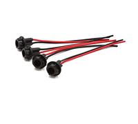 sourcing map 4 Pcs 2-Wire Car T10 Light Extension Socket Wire Harness Connector