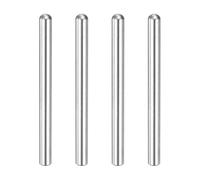 sourcing map 4 pcs 304 Stainless Steel Dowel Pins, 8x60 mm Round Head Flat Chamfered End Metal Dowel Pin Shelf Support Pegs Rod Fasten Elements for Furniture DIY Project
