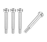 sourcing map 4 Pcs 304 Stainless Steel Shoulder Bolt 6mm Shoulder Dia 30mm Shoulder Length M5x0.8 Thread Hex Socket Shoulder Bolts for Hydraulic Injection Molding Machinery Industries