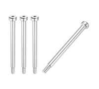 sourcing map 4 Pcs 304 Stainless Steel Shoulder Bolt 6mm Shoulder Dia 65mm Shoulder Length M5x0.8 Thread Hex Socket Shoulder Bolts for Hydraulic Injection Molding Machinery Industries