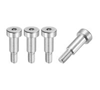 sourcing map 4 Pcs 304 Stainless Steel Shoulder Bolt 8mm Shoulder Dia 14mm Shoulder Length M6x1 Thread Hex Socket Shoulder Bolts for Hydraulic Injection Molding Machinery Industries