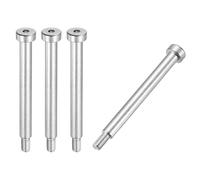 sourcing map 4 Pcs 304 Stainless Steel Shoulder Bolt 8mm Shoulder Dia 75mm Shoulder Length M6x1 Thread Hex Socket Shoulder Bolts for Hydraulic Injection Molding Machinery Industries