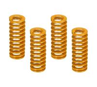 sourcing map 4 Pcs 3D Printer Die Spring, 10mm OD 25mm Length Light Load Compression Mould Die Spring for Mechanical Equipment 3D Printer Electric Part Accessories, Yellow
