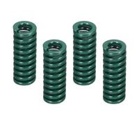 sourcing map 4 Pcs 3D Printer Die Spring, 10mm OD 25mm Length Light Load Compression Mould Die Spring for Mechanical Equipment 3D Printer Electric Part Accessories, Green