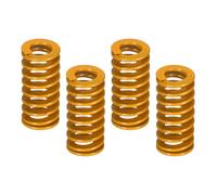 sourcing map 4 Pcs 3D Printer Die Spring, 12mm OD 25mm Length Light Load Compression Mould Die Spring for Mechanical Equipment 3D Printer Electric Part Accessories, Yellow
