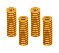 sourcing map 4 Pcs 3D Printer Die Spring, 12mm OD 35mm Length Light Load Compression Mould Die Spring for Mechanical Equipment 3D Printer Electric Part Accessories, Yellow