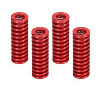 sourcing map 4 Pcs 3D Printer Die Spring, 12mm OD 35mm Length Light Load Compression Mould Die Spring for Mechanical Equipment 3D Printer Electric Part Accessories, Red