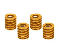 sourcing map 4 Pcs 3D Printer Die Spring, 18mm OD 20mm Length Light Load Compression Mould Die Spring for Mechanical Equipment 3D Printer Electric Part Accessories, Yellow