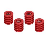 sourcing map 4 Pcs 3D Printer Die Spring, 18mm OD 20mm Length Light Load Compression Mould Die Spring for Mechanical Equipment 3D Printer Electric Part Accessories, Red