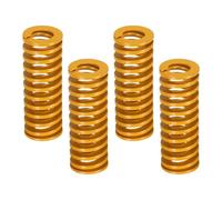 sourcing map 4 Pcs 3D Printer Die Spring, 22mm OD 60mm Length Light Load Compression Mould Die Spring for Mechanical Equipment 3D Printer Electric Part Accessories, Yellow