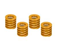 sourcing map 4 Pcs 3D Printer Die Spring, 40mm OD 40mm Length Light Load Compression Mould Die Spring for Mechanical Equipment 3D Printer Electric Part Accessories, Yellow
