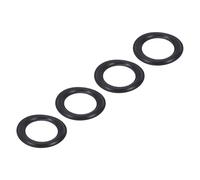 sourcing map 4 Pcs 4.5 Inch Foam Speaker Edge Surround Rings 75x118mm(IDxOD) Perforated Subwoofer Rings Replacement Parts for Speaker Repair or DIY,Black