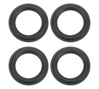 sourcing map 4 Pcs 4.5 Inch Rubber Speaker Edge Surround Rings 117x75mm(IDxOD) Perforated Subwoofer Rings Replacement Parts for Speaker Repair or DIY, Black