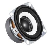 sourcing map 4 Pcs 5W 4 Ohm Small Speakers Metal Shell Square Micro External Magnet Speaker for Mini Speakers DVD EVD Multimedia Mobile Portable Advertising Machine,45mm White