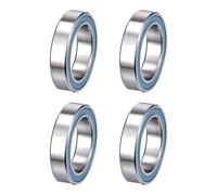 sourcing map 4 Pcs 6701-2RS Micro Bearings, 12x18x4mm Chrome Steel, ABEC7 | Double Rubber Sealed and Pre-Lubricated, Deep Groove Ball Bearing, Z4 Low Noise