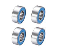sourcing map 4 Pcs 686-2RS Deep Groove Micro Bearing, 6x13x5mm Double Rubber Sealed Chrome Steel Small Bearings (ABEC5, Z4 Low Noise)