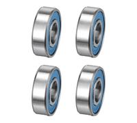 sourcing map 4 Pcs 695-2RS Deep Groove Ball Bearing, 5x13x4mm Double Rubber Sealed and Pre-Lubricated, Chrome Steel Micro Bearings, (ABEC7, Z4 Low Noise)