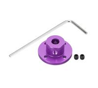 sourcing map 4 Pcs 6mm Flange Coupling Connector Rigid Guide Model Coupler Accessory Shaft Axis Fittings with Mini Hex Wrench and Fastening Screw for DIY RC Model Motors,Purple