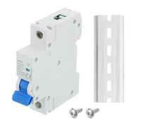 sourcing map 4 Pcs AC Miniature Circuit Breaker 1P 6A 120/240V Isolator M80AC DIN Rail Mount Disconnect Switch Circuit Breaker Protection Thermal Magnetic Trip