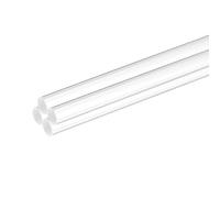 sourcing map 4 Pcs Acrylic Round Rods 9/32" x 10" Clear Acrylic Dowel Rods Sticks Plastic Sticks Strip for Model Making DIY Crafts Lighting Gardening Decorations - 7mm x 250mm