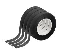 sourcing map 4 Pcs Black Floral Tape 1/2" x 29.5 Yards Florist Wrap Adhesive Tape Flower Arrangements Supplies for Artificial Flowers Bouquet Stem Wrapping Floral Crafts Wedding Bouquet