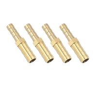 sourcing map 4 Pcs Brass Hose Barb Fitting Straight Connector Coupler, 5/16" x1/4" ID Brass Fitting Air Hose Fittings Reducer for Connecting Water Fuel Air, Oil Hoses