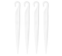 sourcing map 4 Pcs Cake Knife Scraper, Plastic Cake Stripping Knife Cookie Baking Tools Kitchen Accessories for Bread Toast Desserts Pastry DIY Baking, White