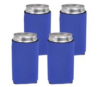 sourcing map 4 Pcs Can Cooler Sleeve, 12oz Neoprene, Blue | Insulated Beer Bottle Cooler Covers,Non-slip Soda Can Sleeves,Standard Drink Holder,for Beer Soda and Water Bottles